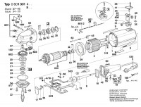 Bosch 0 601 331 461 Angle Grinder 240 V / GB Spare Parts
